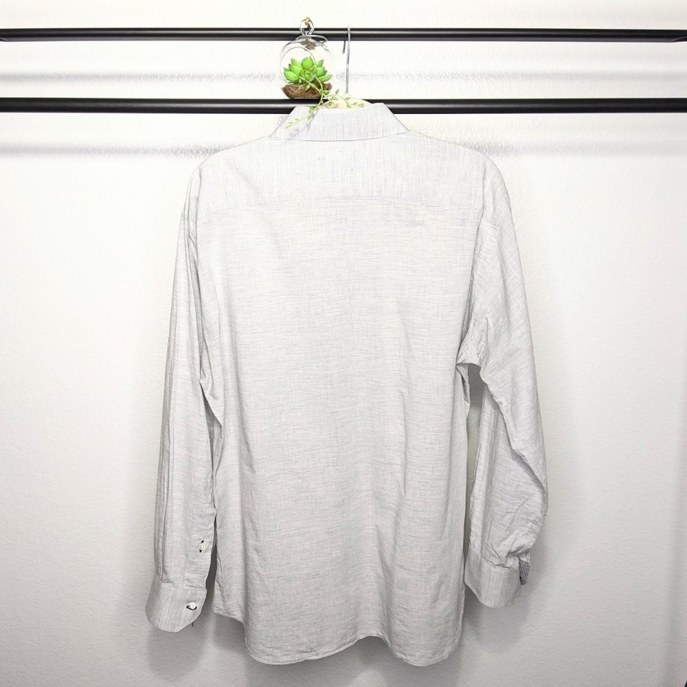 Holland & Sherry Custom Gray Button Up L/S Shirt - image 5